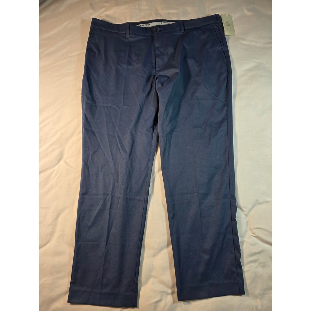 PGA Tour Golf Performance Pants Men 42x32 Gripper Waistband Moisture Wicking NEW